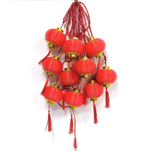 LED灯笼串 4米10灯-Ф9cm 红色 常亮 /条