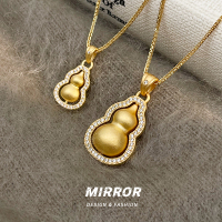 925纯银旋转葫芦项链女锁骨链时尚个性小众设计潮重约7g BCX5450送女朋友老婆情人节七夕生日礼物