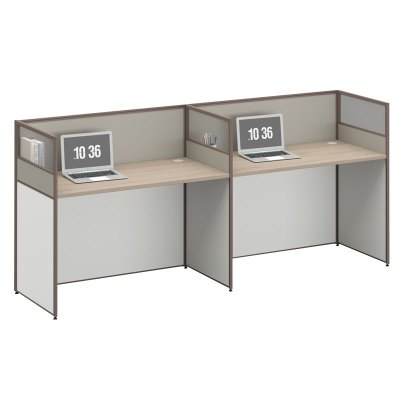 臻远ZYGW-042职员桌办公桌屏风工作卡位 直排双人位