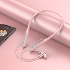 游蝶运动无线蓝牙耳机5.0大电量长续航挂脖跑步立体声耳机400毫安大电池耳机华为荣耀小米通用可用TF卡