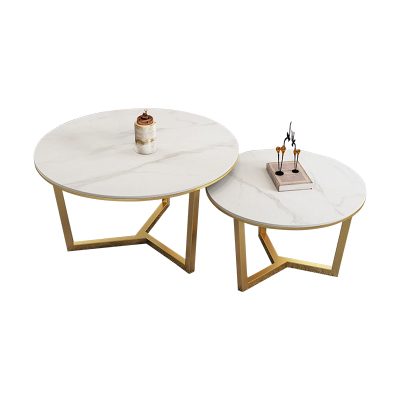 中豫鑫泽ZYXZ5041425 意式岩板组合茶几现代简约创意茶几