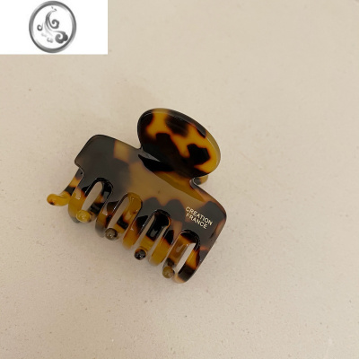 JiMi韩国东大门炫彩复古小巧抓夹ins后脑勺半扎发抓亚克力发夹潮