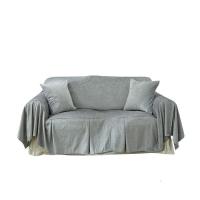 家柏饰(CORATED)沙发巾全盖套罩垫秋冬季北欧式雪尼尔布艺客厅三人组合田园防滑套 雪尼尔灰 180*280cm