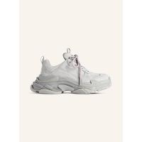 巴黎世家(Balenciaga)女款跑步鞋织物合成耐穿羊皮条拼接减震厚底