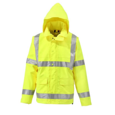 CMCBRIGHT 经典高警示反光雨衣 环卫施工工地汽车交通安全警示衣 006012Y 荧光黄 M