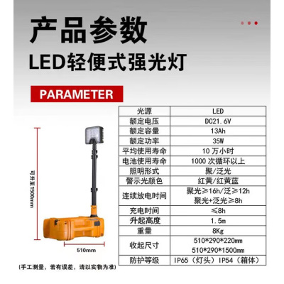 眷忆城JYC417轻便式移动工作灯(计价单位:个)
