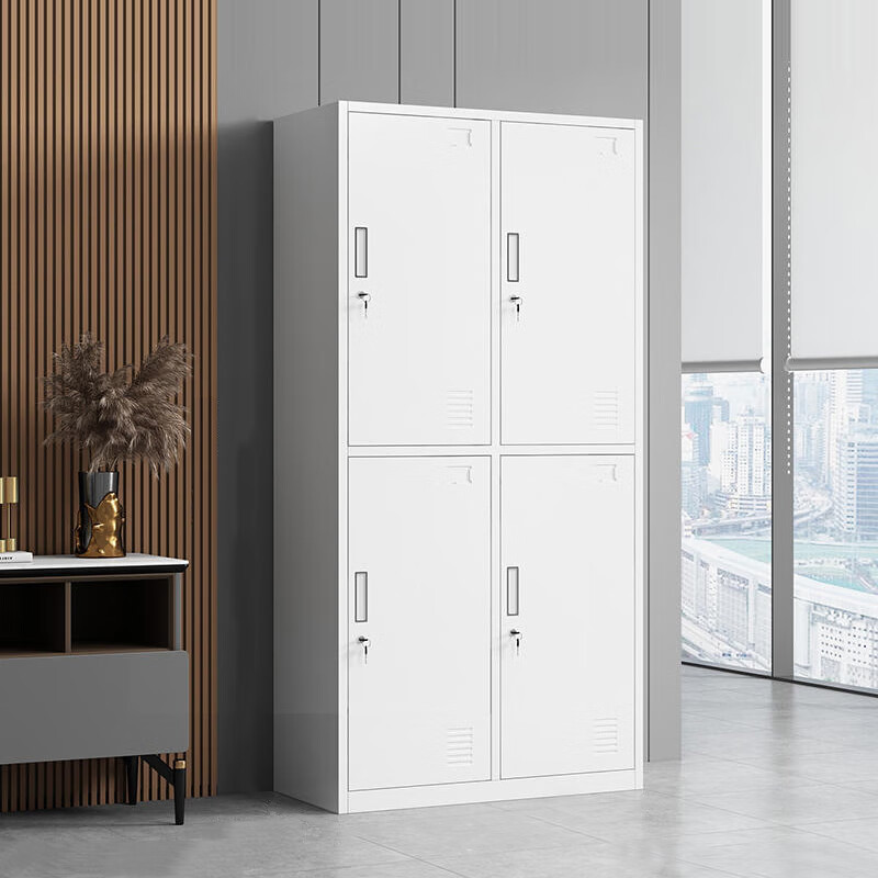 鑫金虎(XIN JIN HU)钢制四门更衣柜铁皮柜员工储物柜宿舍衣柜寄存柜