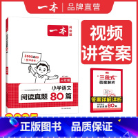 语文真题 小学三年级 [正版]2025小学生阅读真题80篇三年级语文阅读理解训练题 三年级上下册语文同步练习册 语文阶梯