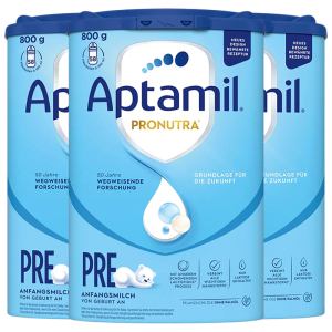 [3罐装]Aptamil德国原装进口爱他美经典版pre段0-6个月婴幼儿配方奶粉800g