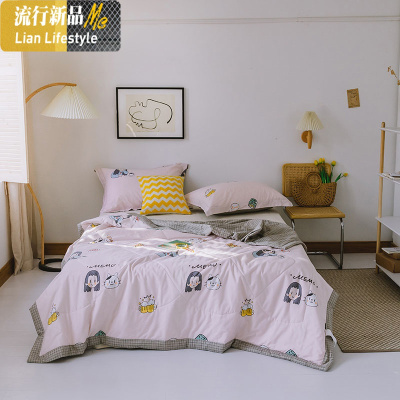 夏凉被棉棉双人空调被夏被薄款被芯夏季宿舍单人学生春秋被子 三维工匠