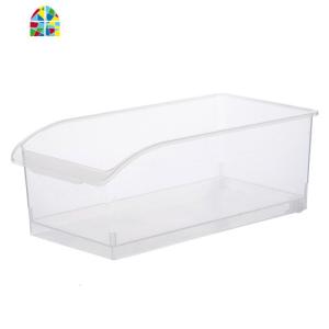 冰箱蔬菜水果保鲜盒家用食物收纳盒透明大号厨房食品储物盒 FENGHOU 带滑轮透明色2个装