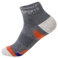 浪莎LangSha男士纯棉袜子男式春夏秋初冬四季跑步篮球运动短筒袜6双