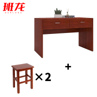 班龙书桌1.4*0.6*0.75m+2凳套