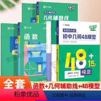 [3套装]几何48模型+几何辅助线+函数 [正版]2024初中数学几何48模型题解中考辅助线函数中考热搜题初中几何辅助线