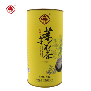 崟露茉莉花茶白雪香200克桶