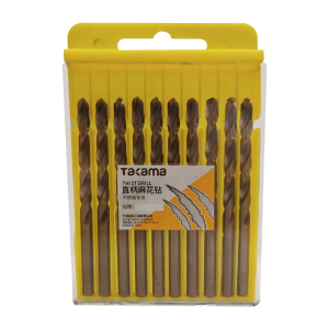 高松(takama )麻花钻头 不锈钢钻头 手电钻钻头 高速钢金属打孔钻头套装 8.5mm10支装 902085 8.5mm