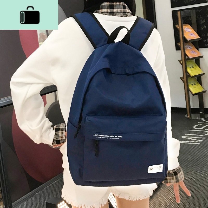 书包女韩版高中原宿ulzzang森系ins风背包简约百搭初中学生双肩包NEW LAKE