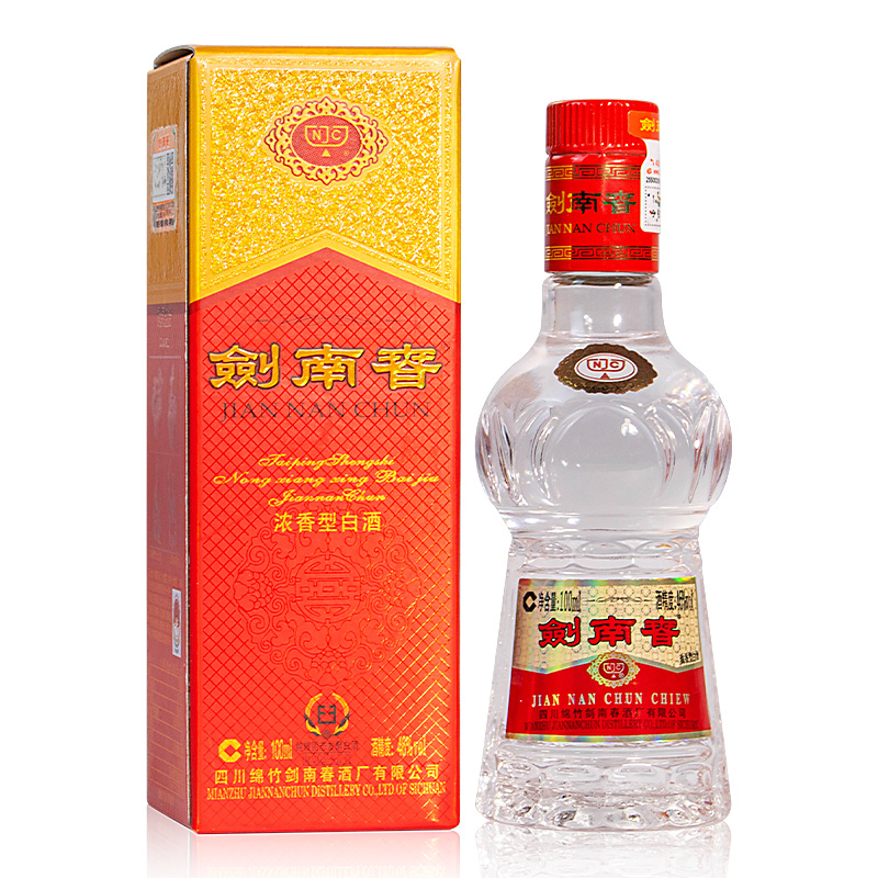 剑南春水晶剑46度100ml 浓香型白酒