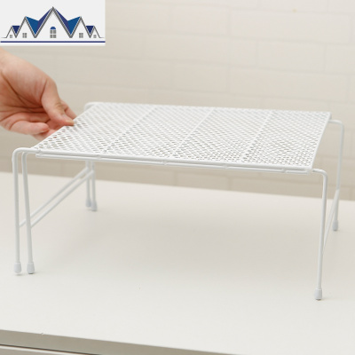 厨房置物架可伸缩调料架子单层橱柜储物架铁艺桌面收纳架分层架 三维工匠