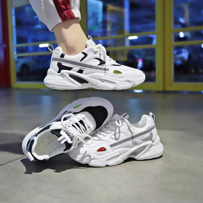 旗舰特卖-2021夏新款透气运动鞋女韩版原宿老爹鞋女学生跑步休闲鞋女板鞋娅洛尔