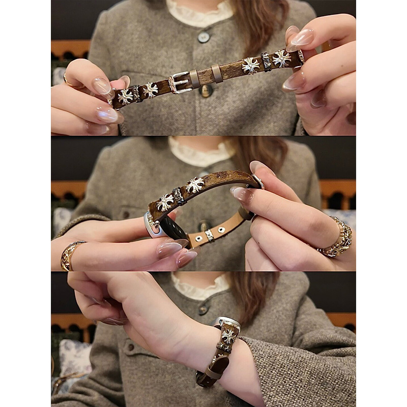 猫咪毛绒挂脖套适用小天才Z11电话手表表带3139B