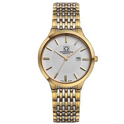 瑞士品牌嘉年华CARNIVAL薄款石英表 男表女表 商务休闲时尚防水男士手表 水钻女士手表 通用石英表情侣表 8576G