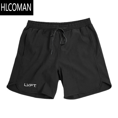 HLCOMAN美式运动健身短裤男速干训练四分裤跑步宽松弹力篮球裤带内衬夏季