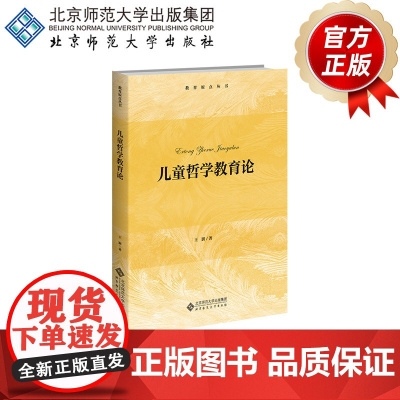 儿童哲学教育论 9787303303908 王澍 著 北京师范大学出版社 正版书籍