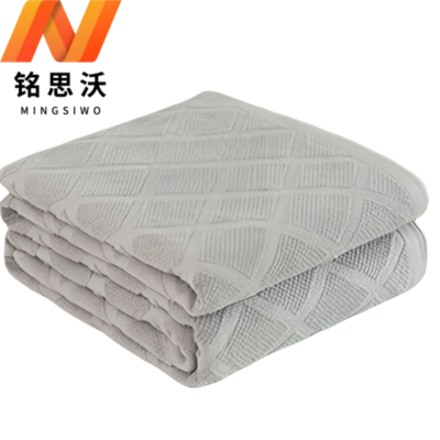 铭思沃毛毯200*230cm条灰色