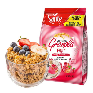 欧洲原装进口三特sante营养冲饮即食饱腹早餐谷物干吃燕麦片袋装