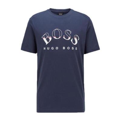 Hugo Boss男士圆领短袖印花运动T恤舒适透气百搭设计