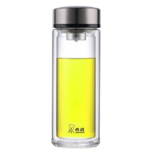 希诺 双层玻璃杯340ml XN-7072/个