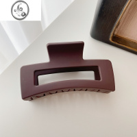 JiMi初春韩国ins网红莫兰迪色发抓 发夹简约大号少女抓夹后脑勺鲨鱼夹