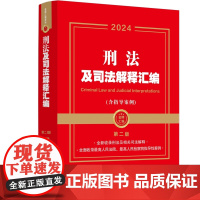 2024新版 刑法及司法解释汇编(含指导案例)第二版2版 金牌汇编系列 中国法制出版社 9787521641097