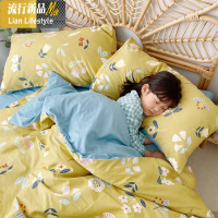 小碎花四件套棉棉田园风小清新少女心网红款被套床单床上用品 三维工匠
