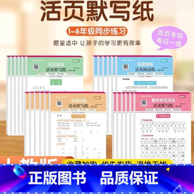 句子训练 活页默写纸 一年级上 [正版]2024学霸语文随堂帮活页默写纸一二年级三四年级五六年级上册下册上 王朝霞活页默