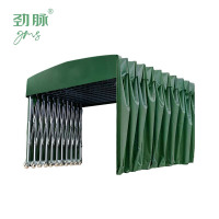 劲脉 移动伸缩帐篷 三面围布-6*3*2.5M 顶