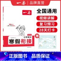 [语文]寒假衔接 小学四年级 [正版]25语文数学英语寒假作业衔接训练 阅读囗算练字帖 语文数学寒假训练语文寒假阅读口算
