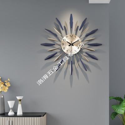 钟表挂钟客厅创意现代简约时钟个性大气家用时尚装饰艺术北欧挂钟新心光小号其他
