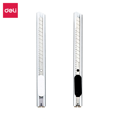 得力2053美工刀10*130mm 合金钢 随机颜色 24把/盒