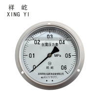 祥屹 耐震压力表轴向带边 YTN150ZT 0-0.6Mpa 块