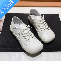 SUNTEK两穿方头小白鞋女2023年春季新款百搭一脚蹬休闲丑萌板鞋子ins潮