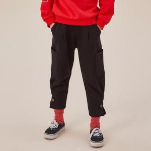 [1件3折价:58.5]moomoo童装女童高腰萝卜裤春秋新款女孩洋气宽松裤子收脚裤