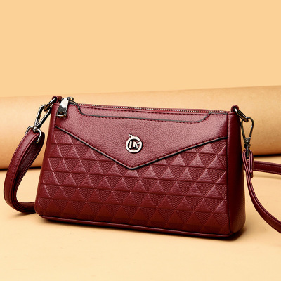 包包女包新款送妈妈包气质小包软皮中老年女士单肩斜挎包