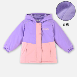 [福利]铅笔俱乐部秋冬新品女小童棉服儿童防风衣外套宝宝防水上衣