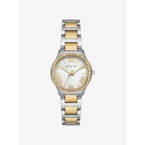 女士迷你两tone罗马数字珍珠母贝镶钻时尚潮酷手表 Two-tone