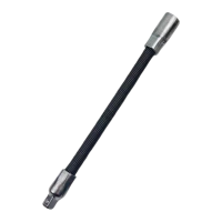 1/4可弯式弹性接杆软接杆延长杆 105mm