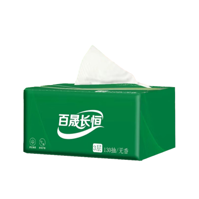 百晟长恒 BSCH-C17 3层130抽每盒 190mm*195mm 抽纸(计价单位:盒)绿色