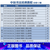 [全17册]中国书法培训教程 [正版]中国书法培训教程汉隶隶书教程曹全碑欧阳询楷书教程九成宫醴泉铭颜真卿勤礼碑多宝塔碑王