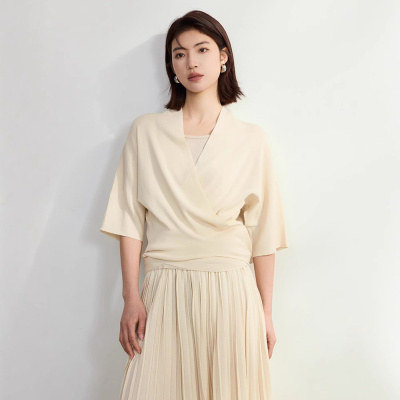 设计款 两穿系带醋酸针织开衫女夏2025新款短外套小披肩外搭罩衫